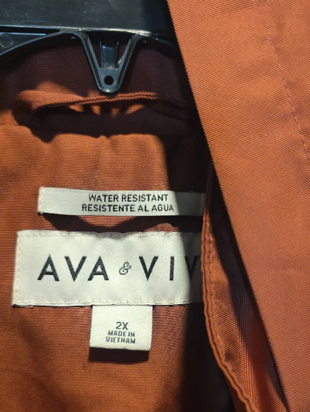 Ava & Viv Rust Utility Anorak Jacket